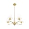 Z-Lite Leila Chandelier, 5-Light, 26 In.W x 10 In.H, Luxe Gold/White Linen 744-26R-LG - alternate 4